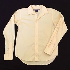 Ralph Lauren Sport M yellow button down shirt